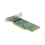 Delock PCI Express 4.0 x16 Karte zu 4 x intern NVMe M.2 Key M 110mm -