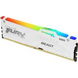 32GB Kingston FURY Beast RGB wei&szlig; DDR5-5600 DIMM CL36 Single