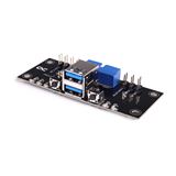 Alphacool ES Front I/O-Panel mit USB 3.0 und Kabelsatz f&uuml;r