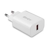 Lindy USB Typ A Charger 18W, wei&szlig;