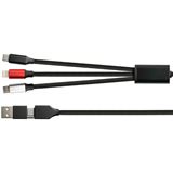 1.20m Python USB 6-in-1 Ladekabel, USB-A und USB-C an USB-C / USB 1.20m Python USB 6-in-1 Ladekabel, USB-A und USB-C an USB-C / USB