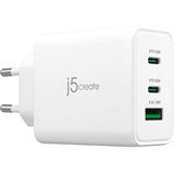 J5CREATE 65W GAN USB-C 3-PORT CHARGER