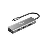 Equip Adapter USB-C -> HDMI/DisplayPort/VGA 4K/1080P/60Hz gr