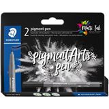 STAEDTLER MultiInk Pigment Arts intensiv pen schwarz 2er-Set retail STAEDTLER MultiInk Pigment Arts intensiv pen schwarz 2er-Set retail