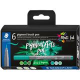 STAEDTLER MultiInk Pigment Arts brush pen 6er-Set