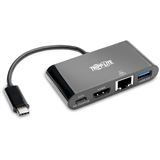 EATON TRIPPLITE USB-C Multiport Adapter - 4K HDMI USB-A Port GbE 60W