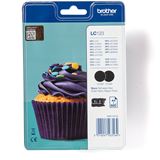 Brother LC123BK Hohe Ergiebigkeit - Schwarz - original -