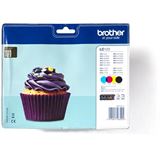 Brother LC123 4er-Pack - Schwarz, Gelb, Cyan, Magenta - original -