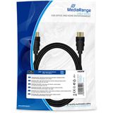 (€3,95*/1m) 2.00m MediaRange HDMI Anschlusskabel Ethernet HDMI (€3,95*/1m) 2.00m MediaRange HDMI Anschlusskabel Ethernet HDMI