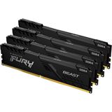 64GB Kingston FURY Beast schwarz DDR4-3600 DIMM CL18 Quad Kit