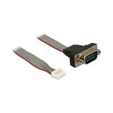 Delock Kabel seriell Pfostenbuchse > 1 x DB9 Stecker 2 mm