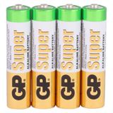GP Batteries Super Alkaline Batterie AAA Micro 1,5V 4er Blister