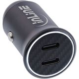 InLine USB KFZ Stromadapter Power Delivery, 2x USB Typ-C, schwarz InLine USB KFZ Stromadapter Power Delivery, 2x USB Typ-C, schwarz