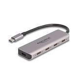 Delock USB 5 Gbps 4 Port USB Type-C Hub mit USB Type-C Anschluss