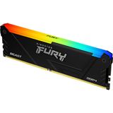 16GB Kingston FURY Beast RGB DDR4-3200 DIMM CL16 Single