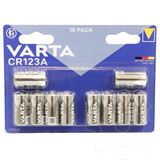 Varta Batterie Lithium, CR123A, 3V Photo, Retail Blister (10-Pack)