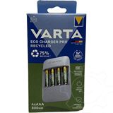 Varta Ladeger&auml;t Eco Charger Pro Recycled 4x AAA 56813 800mAh