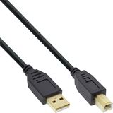 (&euro;173,90*/1m) 1.00m InLine USB Anschlusskabel GOLD USB A Stecker