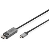 3.00m Digitus Adapter USB3.0/C -> DP 8K schwarz