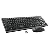 Equip Wireless Tastatur + Maus, Layout portugiesisch schwarz