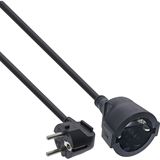 7.00m InLine Strom-Verl&auml;ngerung Schutzkontakt Stecker gewinkelt