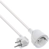 10.00m InLine Strom-Verl&auml;ngerung Schutzkontakt Stecker gewinkelt