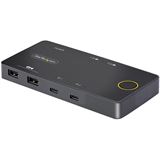 STARTECH USB-C KVM SWITCH 4K 60HZ 100W PD PASS-THROUGH