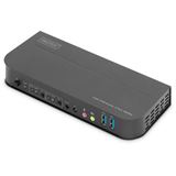 Digitus KVM-Switch, 2-Port, HDMI 4K, Metallgeh&auml;use