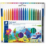 STAEDTLER Fasermaler Noris 20er-Set im Kartonetui 1mm retail