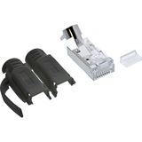 InLine Crimpstecker Cat.6A RJ45 geschirmt, mit Knickschutz und InLine Crimpstecker Cat.6A RJ45 geschirmt, mit Knickschutz und