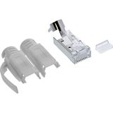 InLine Crimpstecker Cat.6A RJ45 geschirmt, mit Knickschutz und InLine Crimpstecker Cat.6A RJ45 geschirmt, mit Knickschutz und