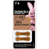 DURACELL Batterie Zinc Air, 312, 1.4V Easy Tab, Retail Blister