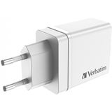 VERBATIM Ladeadapter, CHR-30EU2, 30W, GaN, weiss 2x USB-A, 1x USB-A VERBATIM Ladeadapter, CHR-30EU2, 30W, GaN, weiss 2x USB-A, 1x USB-A