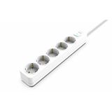 (&euro;7,96*/1m) 1.50m Cian Technology Steckdosenleiste Wei&szlig; 5