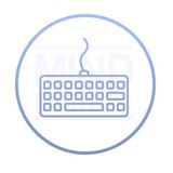 Terra mobile Tastatur beleuchtet in weiß [DE]