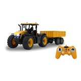Jamara JCB Fastrac Traktor mit Kippanh&auml;nger 1:24 2,4GHz