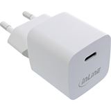 InLine USB Netzteil Ladeger&auml;t Single USB-C, 33W, wei&szlig;