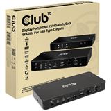 Club3D KVM Switch 4K60Hz 2x USB-C> HDMI/DP/3xUSB/2xUSB-C/LAN retail Club3D KVM Switch 4K60Hz 2x USB-C> HDMI/DP/3xUSB/2xUSB-C/LAN retail
