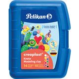 Pelikan Kinderknete Creaplast 10 Farben im blauen Etui, 240g