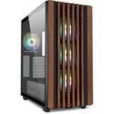 Sharkoon Rebel C70G RGB Midi Tower schwarz/braun