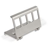 Delock Keystone Metall Halterung 4 Port f&uuml;r Hutschiene