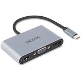 Dicota USB-C Portable 5-in1 Docking Station 4K HDMI/DP PD