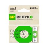 GP ReCyko AA Micro NiMH 2600 mAh 1,2V Akku 4er Blister