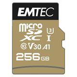 256GB Emtec MicroSD Card SDXC CL.10 Gold +