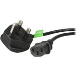 (€6,61*/1m) 1.80m Startech C 13 Stromkabel C13 Stecker auf