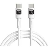 (&euro;6,90*/1m) 1.00m Techly USB2.0 Anschlusskabel USB C Stecker auf