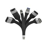 0.15m Techly Flexibler Adapter Typ C auf RJ45