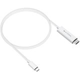 2.50m Targus HyperDrive Adapterkabel - 24 pin USB-C männlich zu HDMI männlich weiß - von 4K 60 Hz, DP Alt 2.50m Targus HyperDrive Adapterkabel - 24 pin USB-C männlich zu HDMI männlich weiß - von 4K 60 Hz, DP Alt