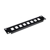 Equip Patchpanel 10" mit Keystone Montage 1U, schwarz