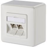 Metz Connect Anschlussdose ISO/IEC Cat.6A Modul 2 Port 270°M AP